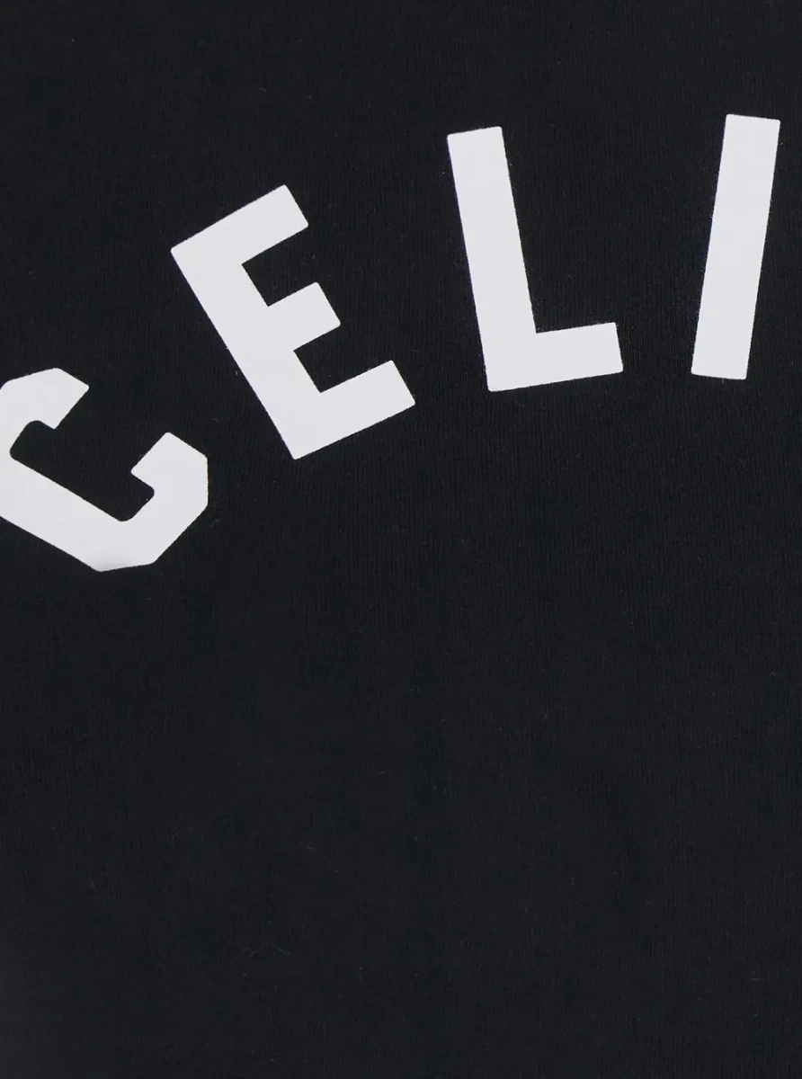 Tricou Céline negru din bumbac - Img 3