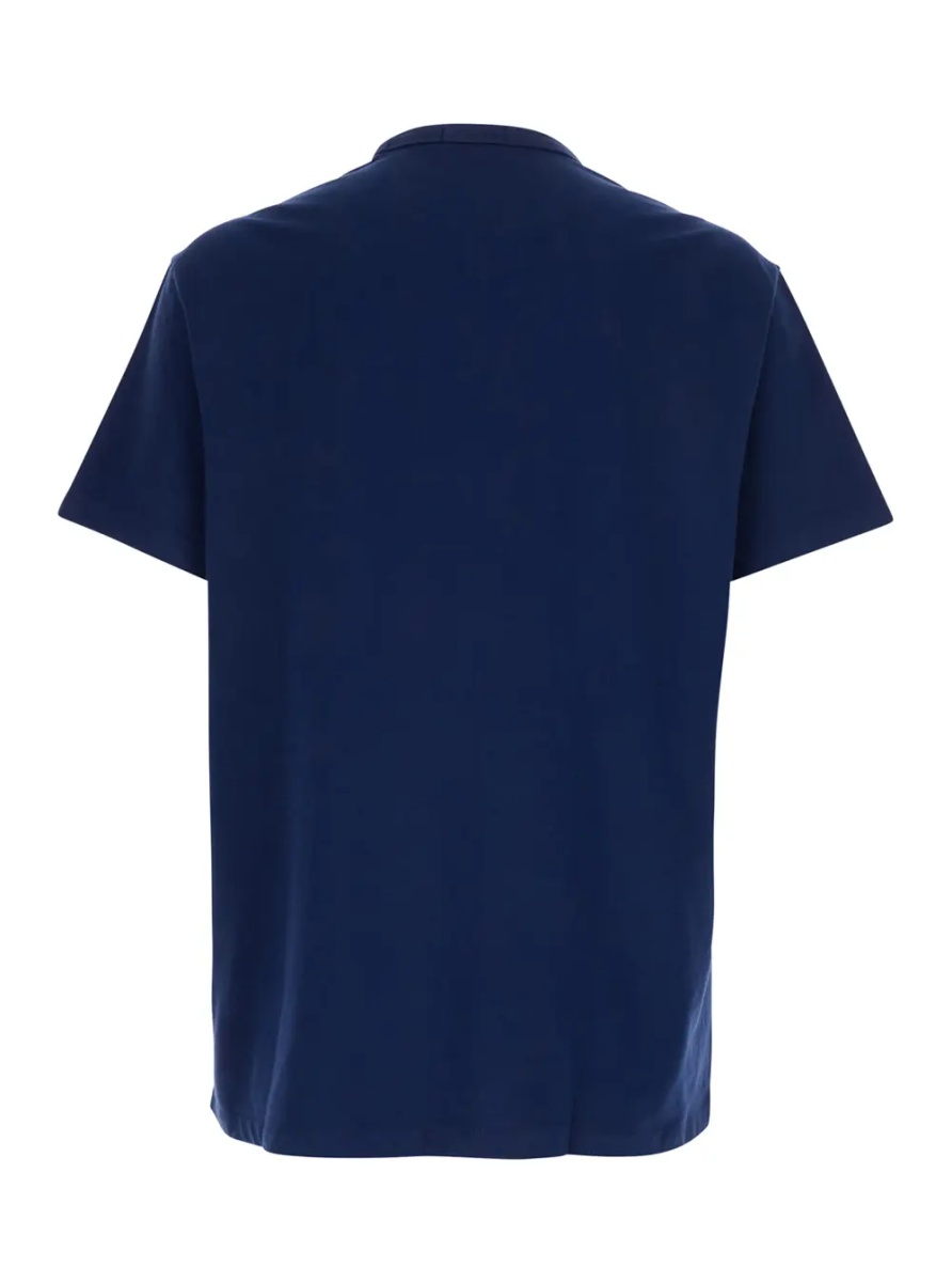 Tricou 'Classic Fit' Blue T-Shirt Crew Neck with Pony Embroidery in Cotton Men - Img 2