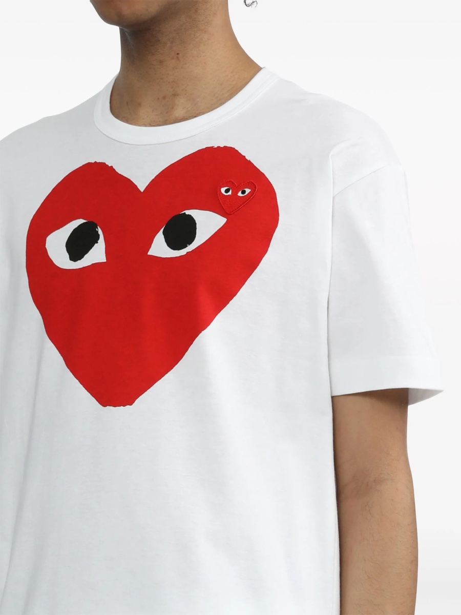 Tricou Comme des Garçons alb din bumbac - Img 5