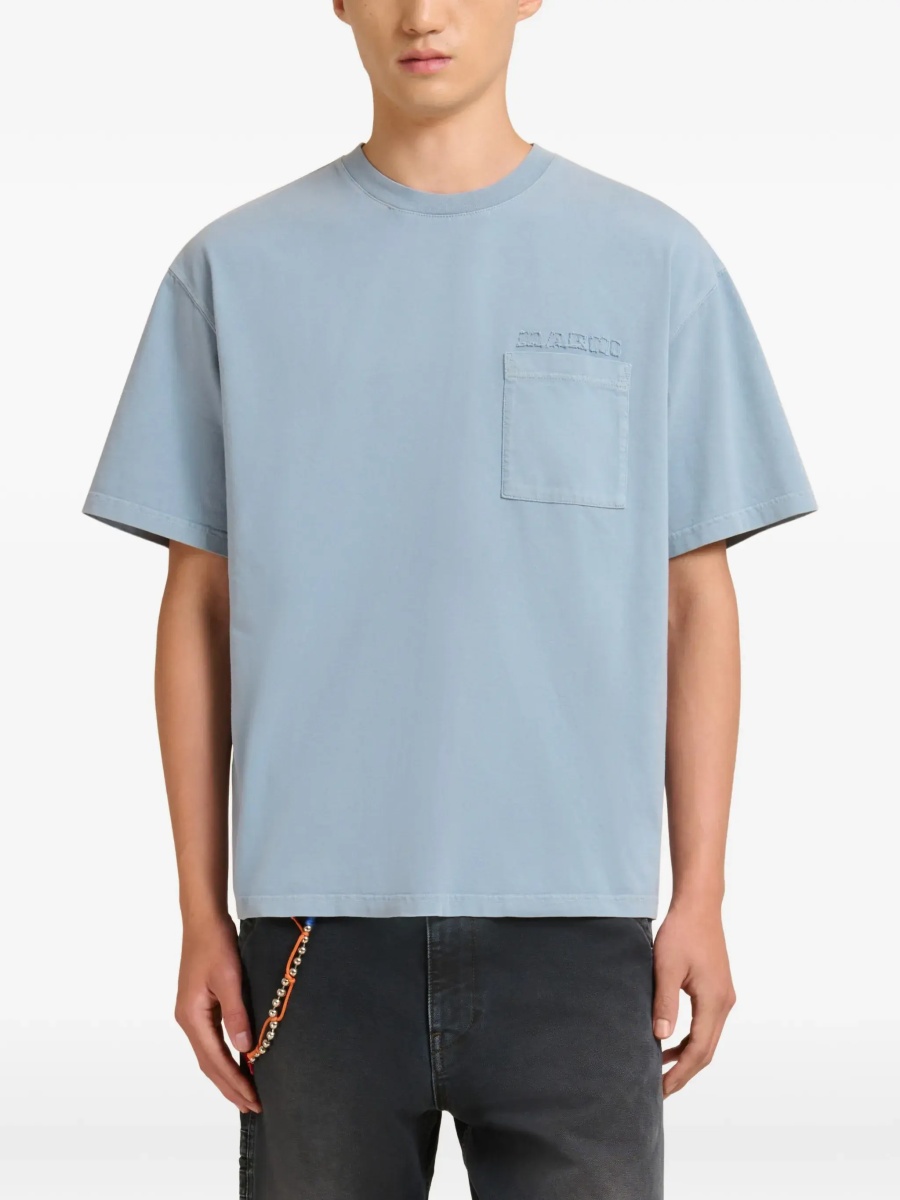 Tricou cotton jersey T-shirt with chest pocket - Img 3