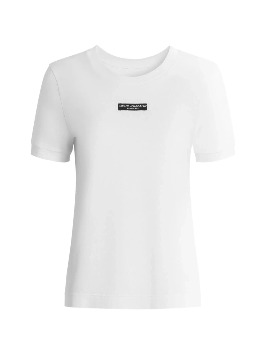 Tricou Dolce &amp; Gabbana alb din bumbac - Img 5