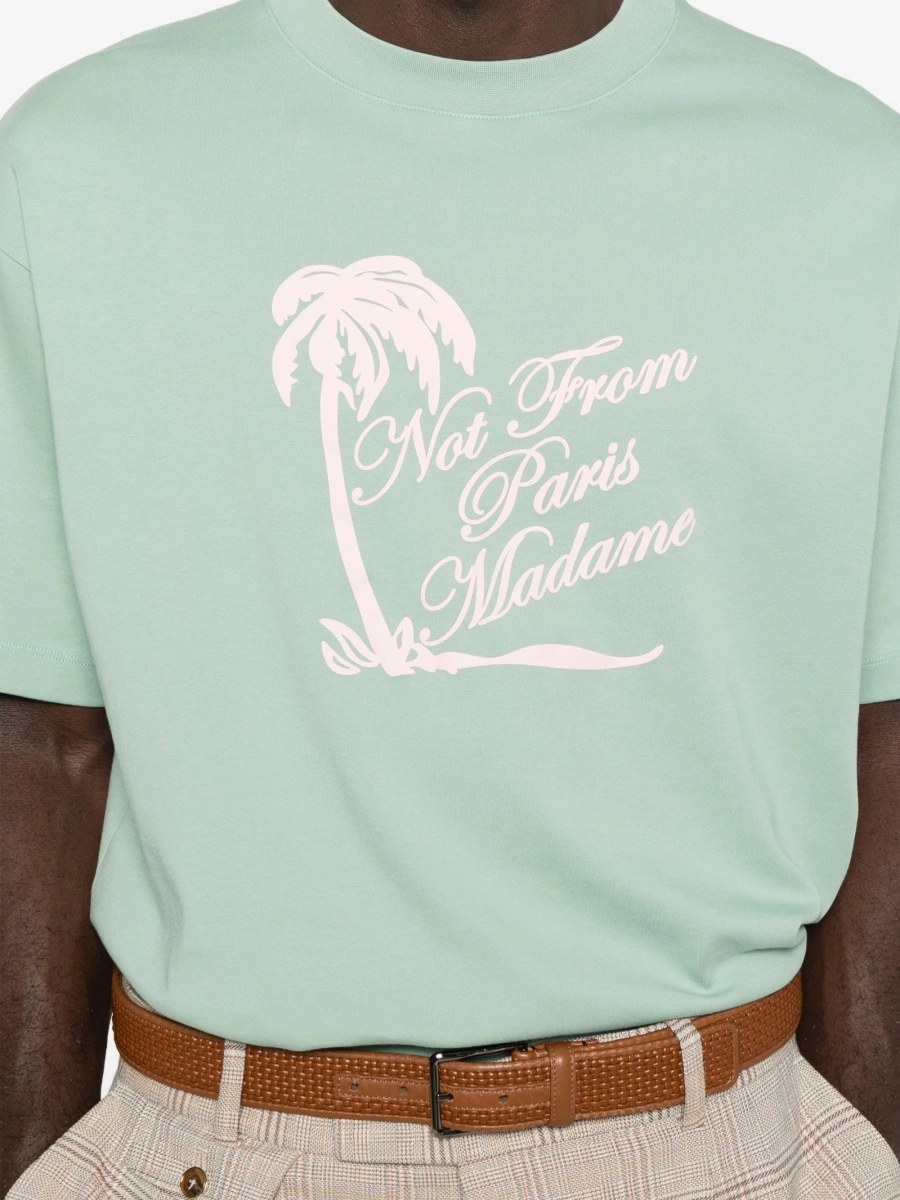 Tricou DRÔLE DE MONSIEUR verde - Img 5