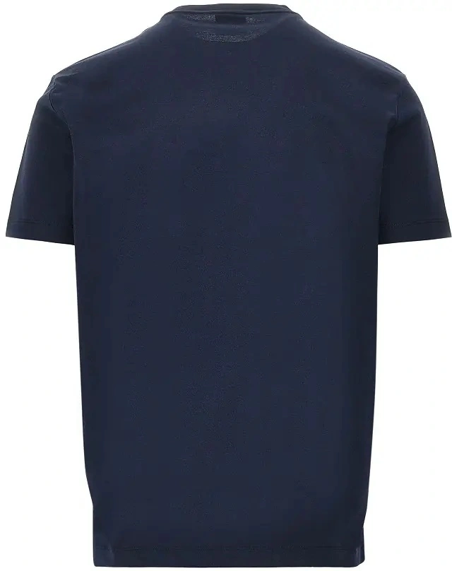 Tricou EA7 albastru din bumbac - Img 3