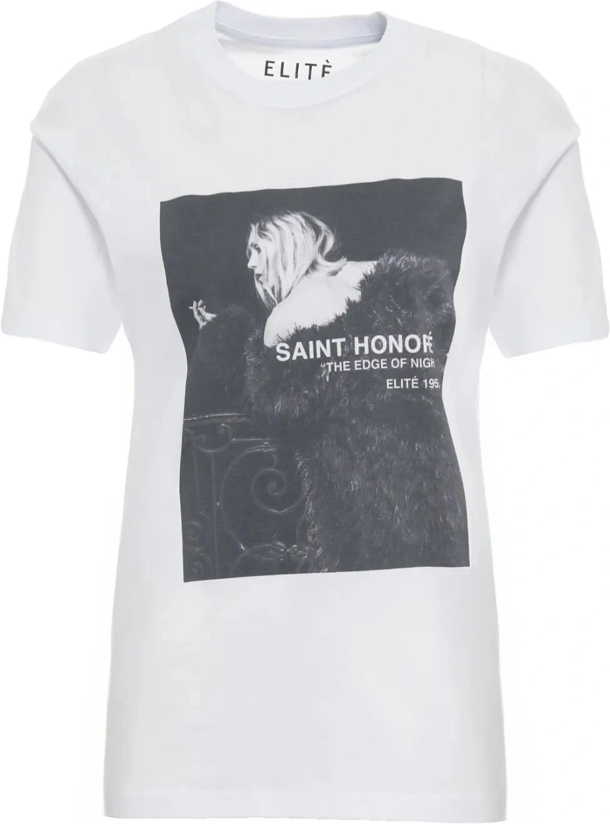Tricou ELITE 55 alb 'Edge' - Img 2