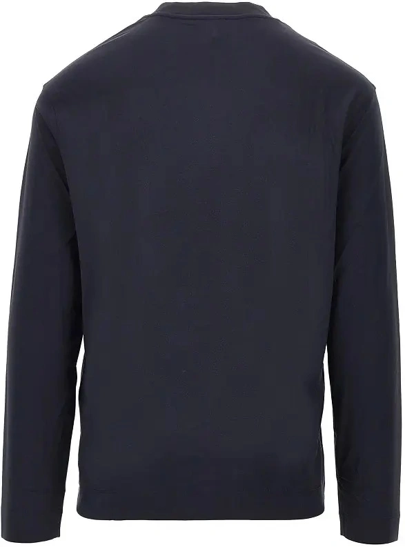 Tricou Emporio Armani albastru din jerse - Img 3