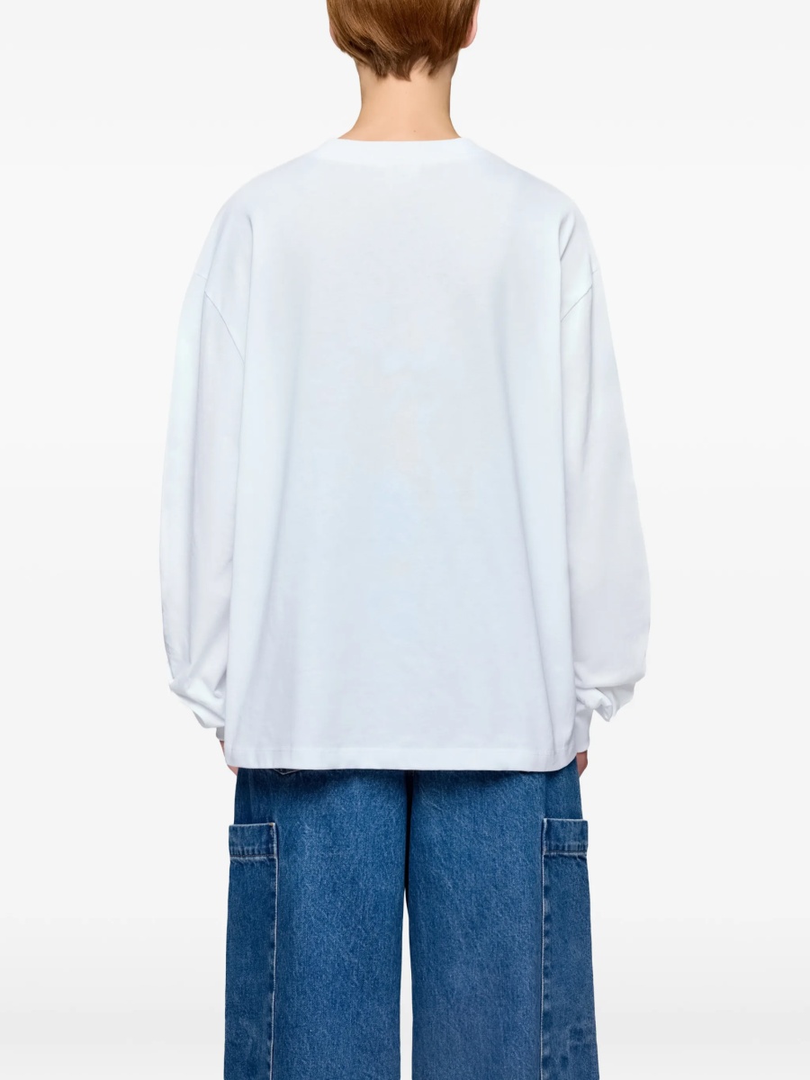 Tricou Ganni alb - Img 4