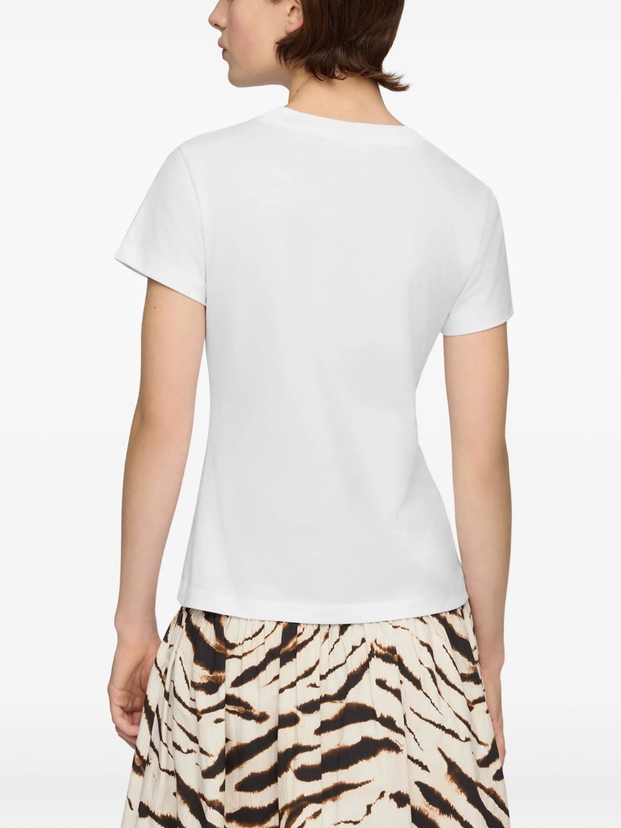 Tricou Ganni alb - Img 4