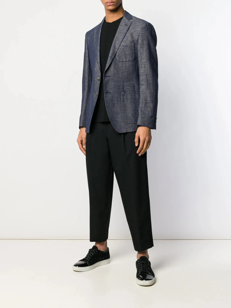 Tricou Giorgio Armani negru din vascoza - Img 4
