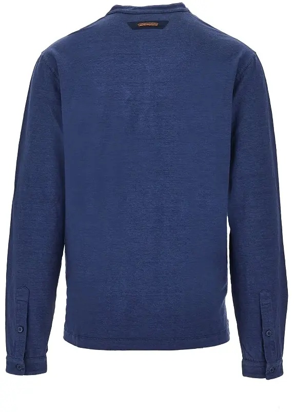 Tricou 'Henley Deck' linen jersey T-shirt - Img 3