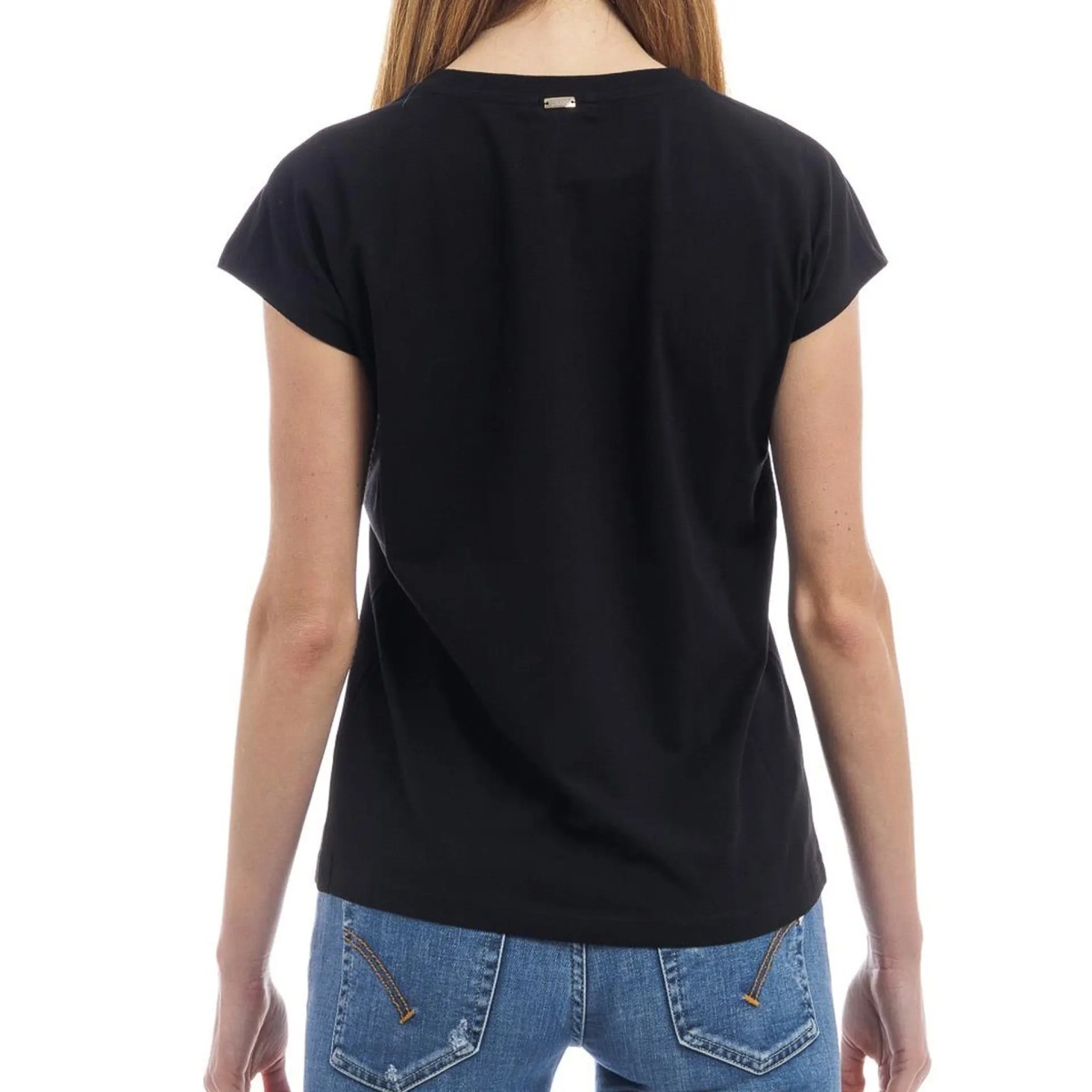 Tricou Herno Crystal-Embellished Logo T-shirt - Img 3