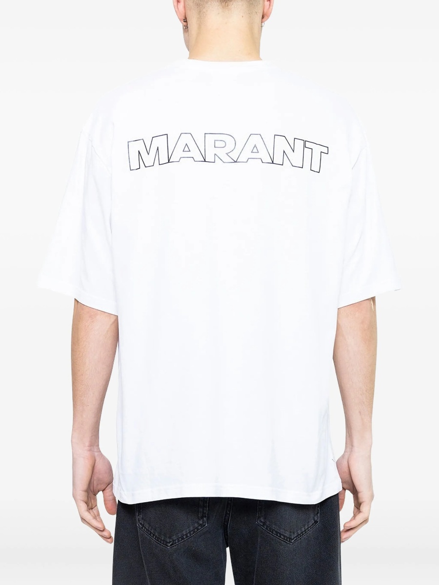 Tricou Isabel Marant alb - Img 4