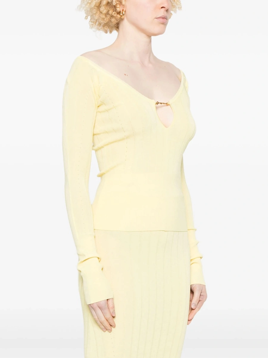 Tricou JACQUEMUS galben - Img 3
