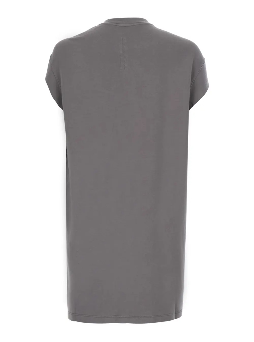 Tricou 'Jumbo' Grey T-shirt with ribbed crew neck and Dropped shoulders in cotton for men - Img 2