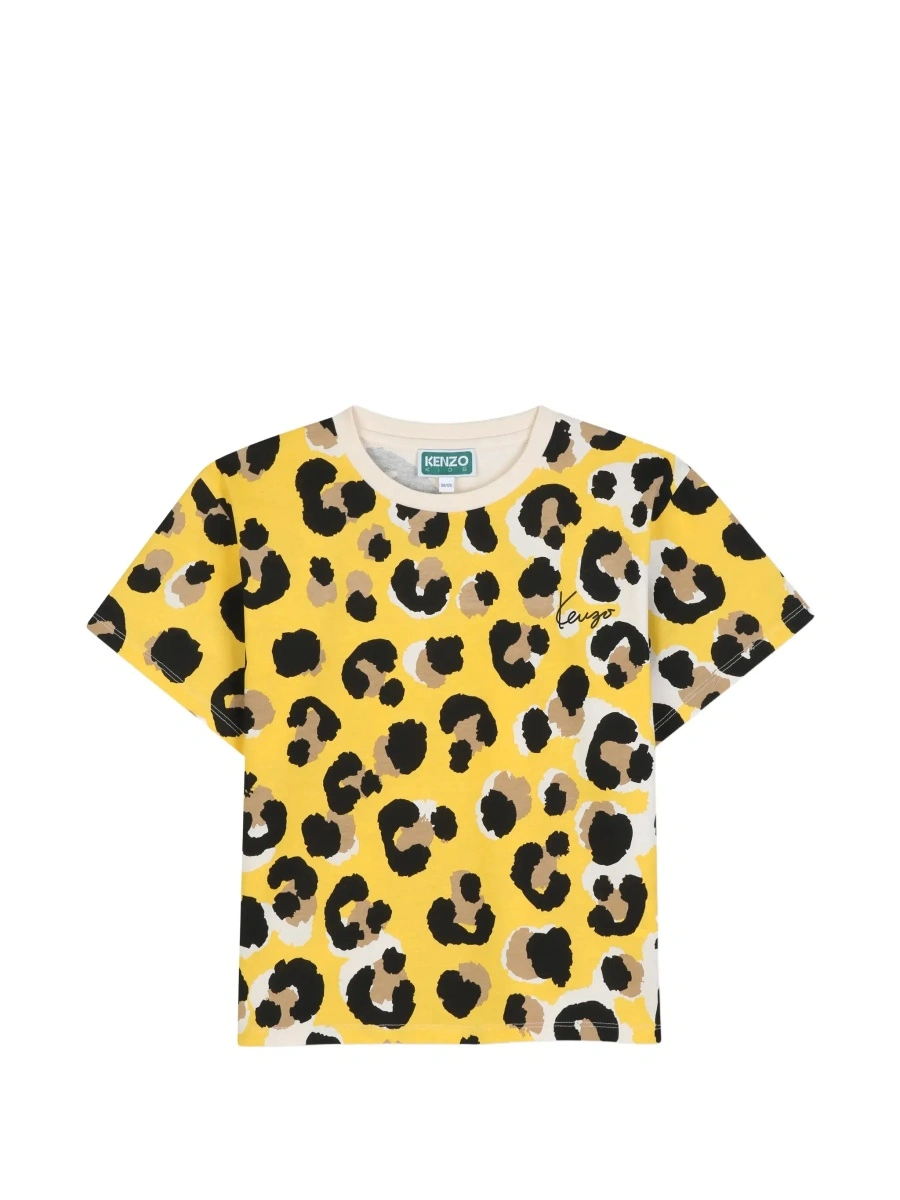 Tricou Kenzo galben din bumbac - Img 6