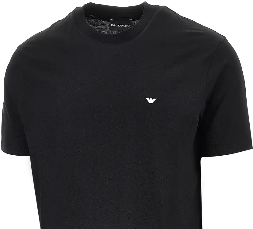 Tricou Lyocell and cotton blend T-shirt with logo - Img 2