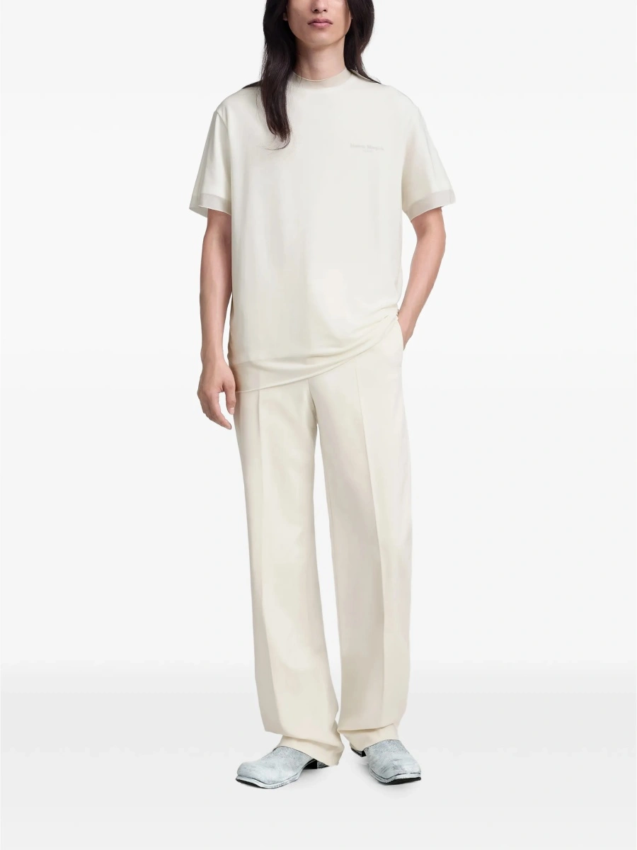 Tricou Maison Margiela alb din spandex/elastan si cupru - Img 2