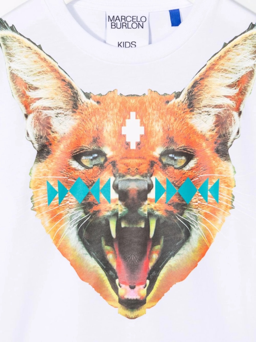 Tricou Marcelo Burlon alb - Img 3