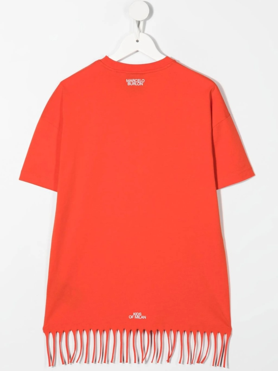 Tricou Marcelo Burlon rosu - Img 2