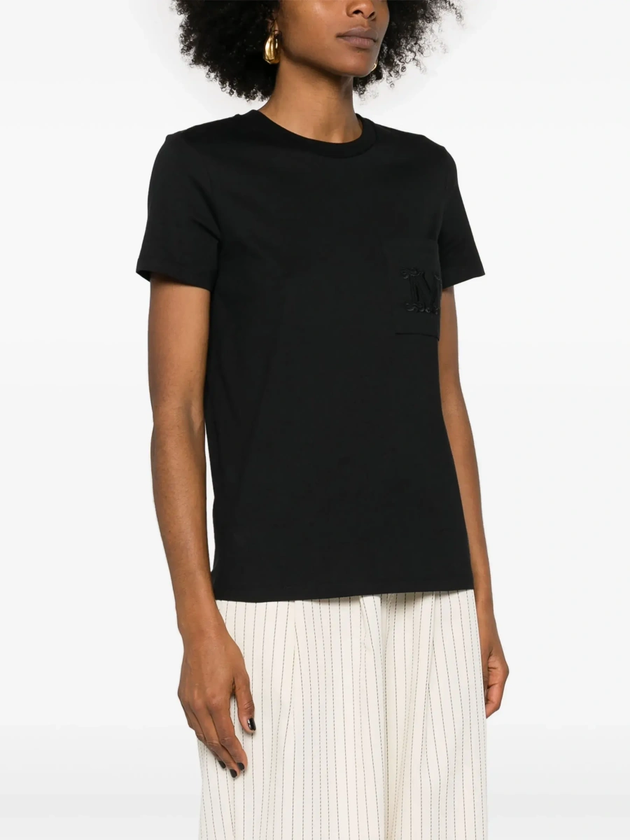 Tricou Max Mara negru din bumbac - Img 5