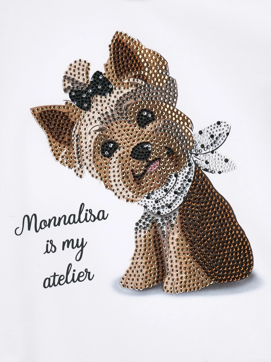 Tricou Monnalisa alb - Img 3