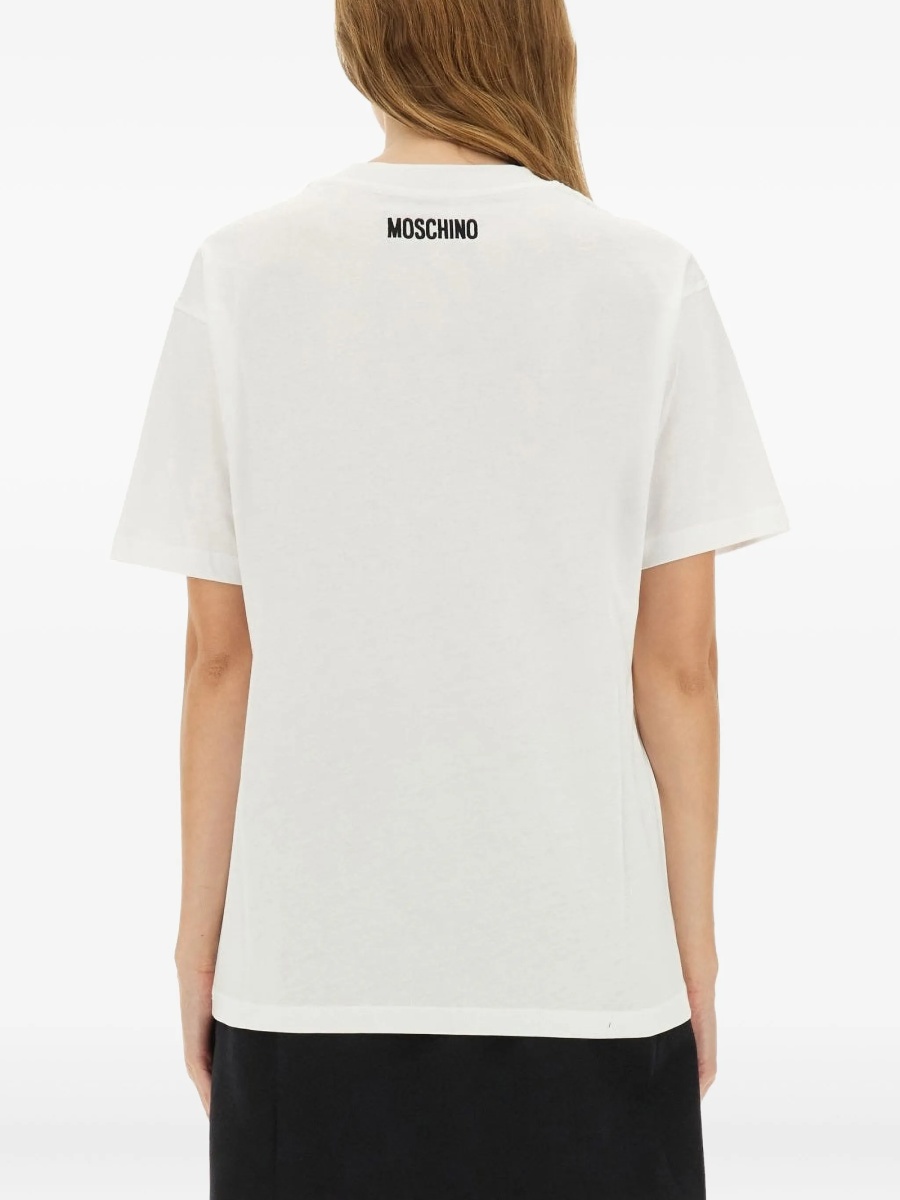 Tricou Moschino alb - Img 3