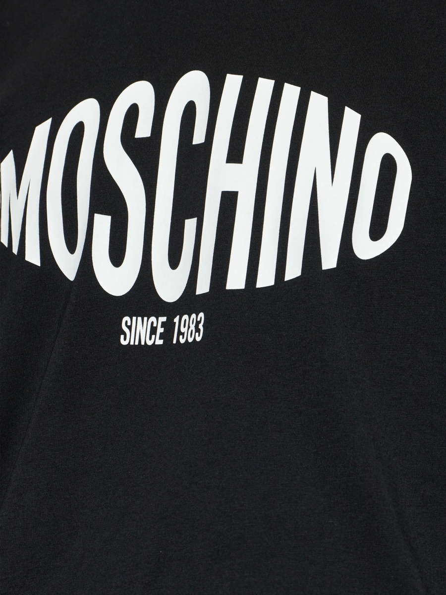 Tricou Moschino negru din bumbac - Img 5