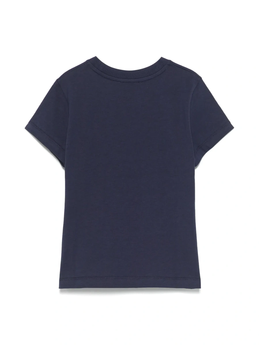 Tricou MoschinoS albastru din bumbac - Img 4
