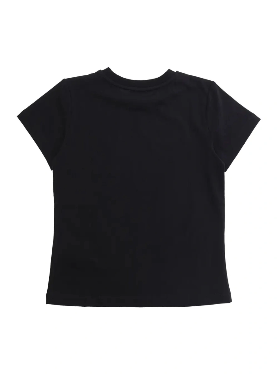 Tricou MoschinoS negru din bumbac 'Logo' - Img 2