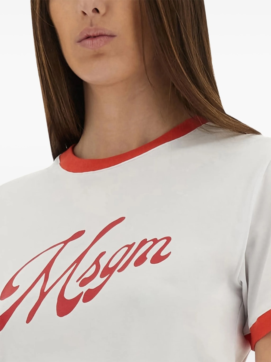 Tricou MSGM alb - Img 4