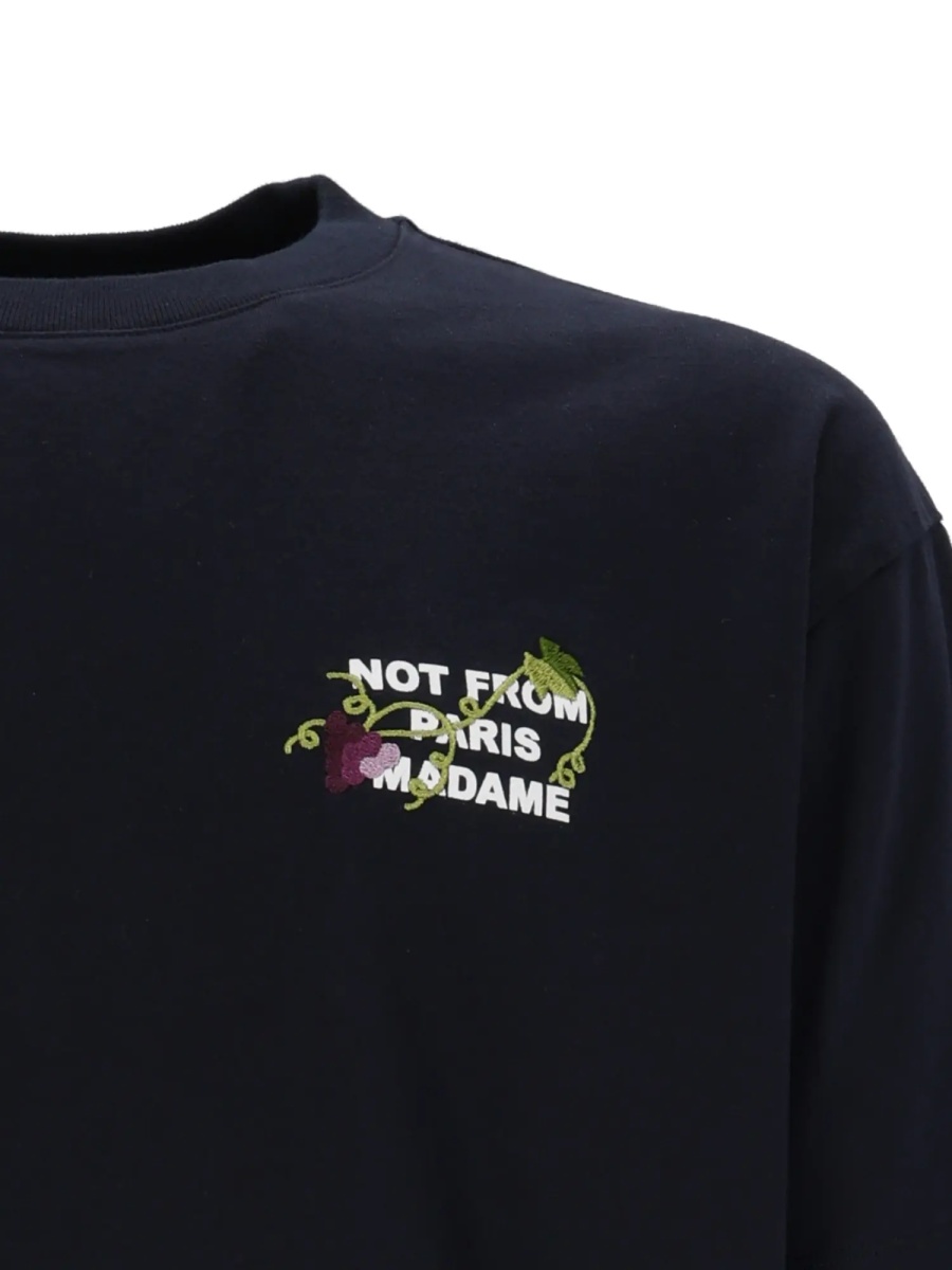 Tricou NAVY Vine Embroidered Slogan T-shirt - Img 3