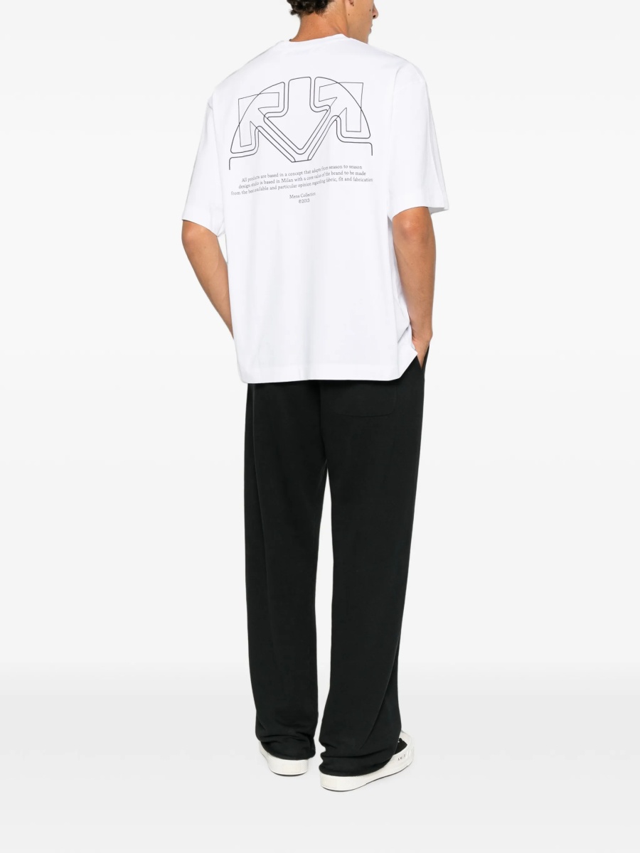 Tricou Off-White alb din bumbac - Img 2