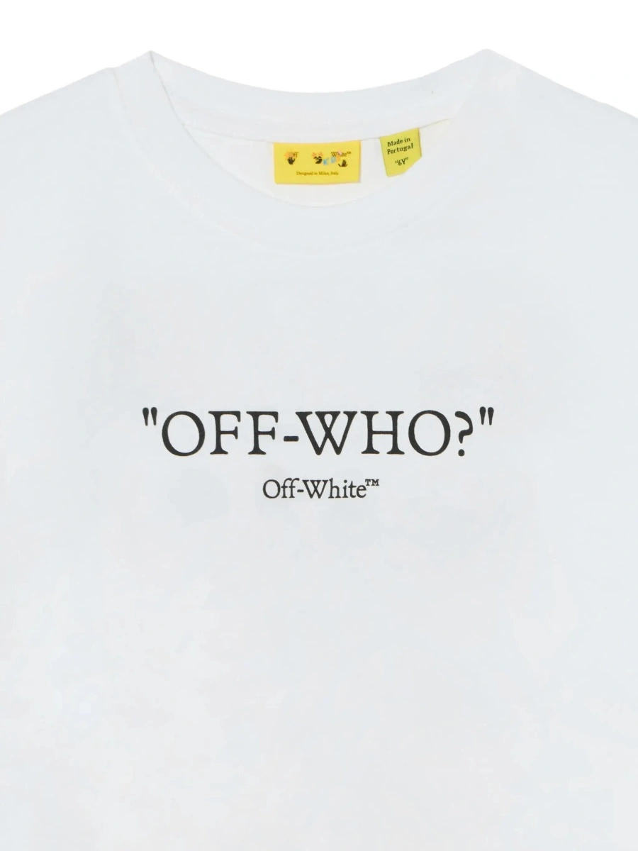 Tricou Off-White alb din bumbac - Img 5