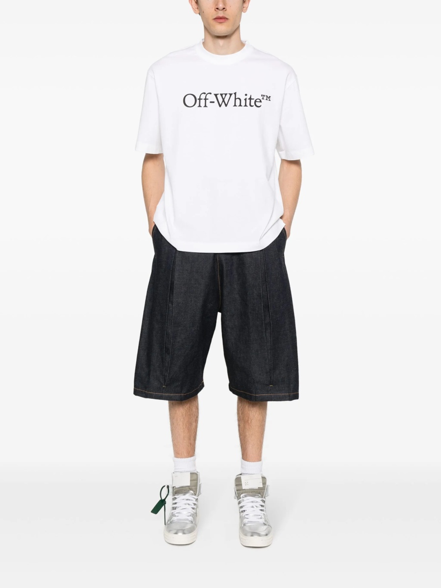 Tricou Off-White Bookish alb - Img 2