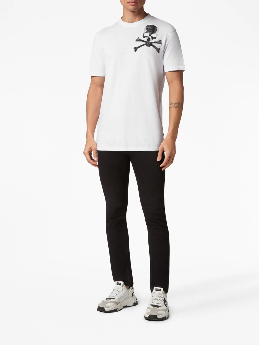 Tricou Philipp Plein alb - Img 2