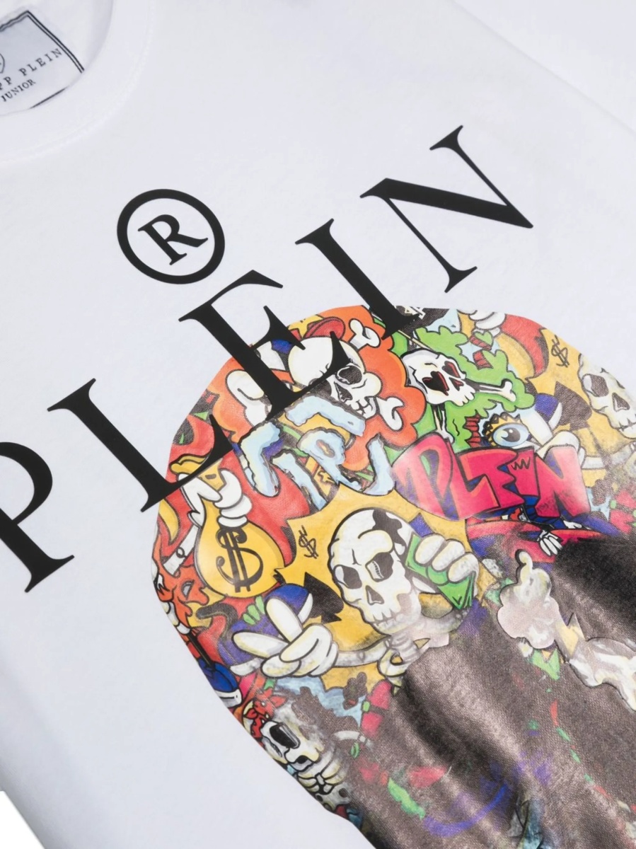 Tricou Philipp Plein alb - Img 3