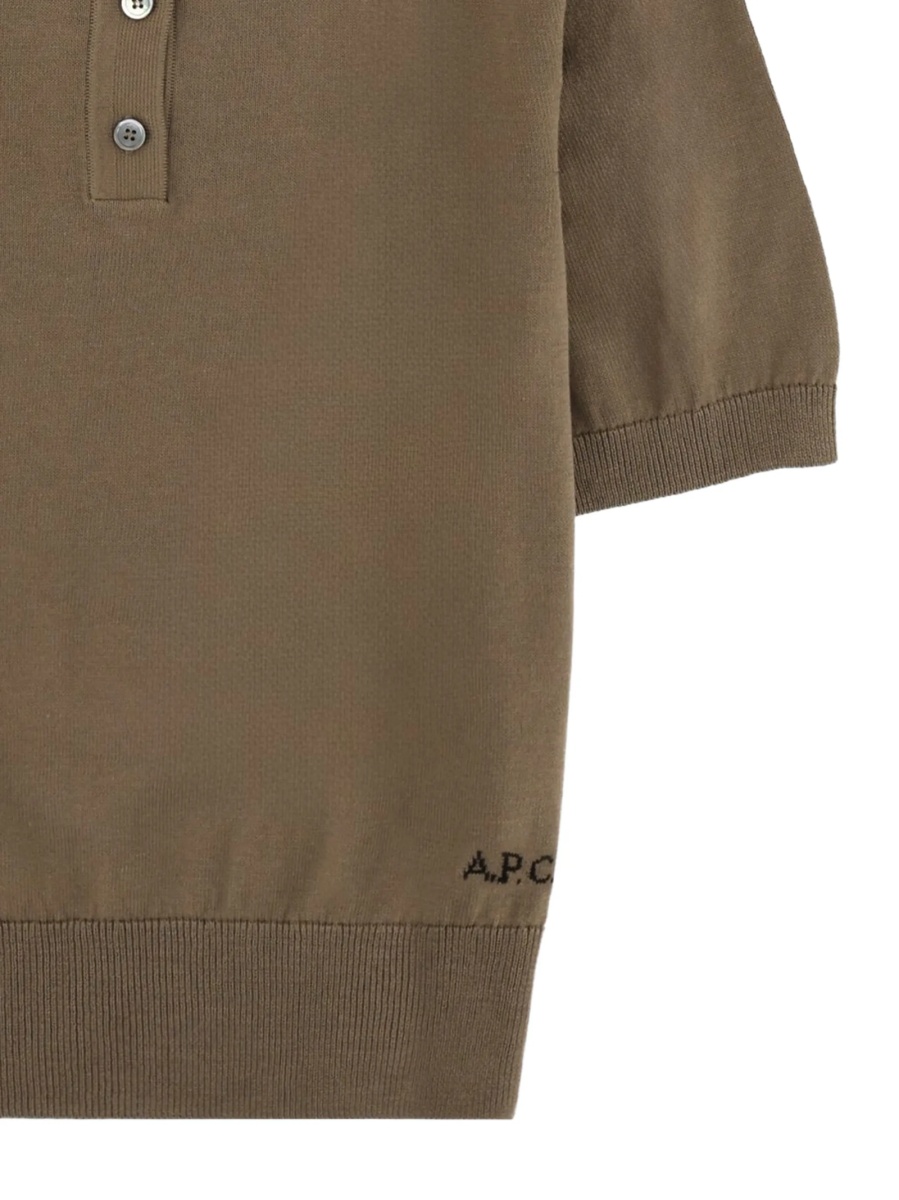 Tricou Polo A.P.C. maro - Img 2