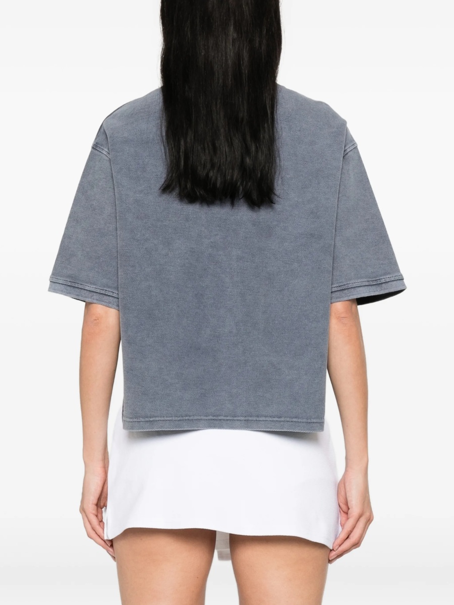 Tricou Polo Alexander Wang gri - Img 2