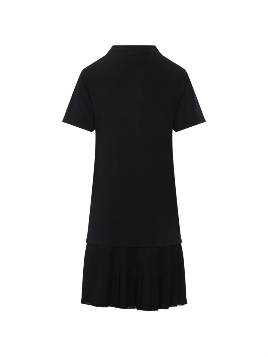 Tricou polo Balenciaga negru din bumbac - Img 4
