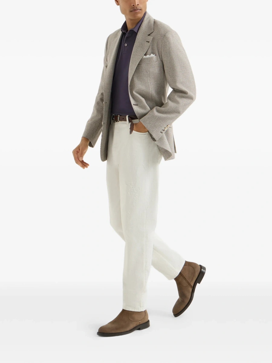 Tricou Polo Brunello Cucinelli violet - Img 2