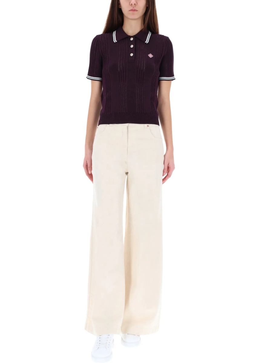 Tricou Polo Cotton Knit Polo Shirt - Img 2