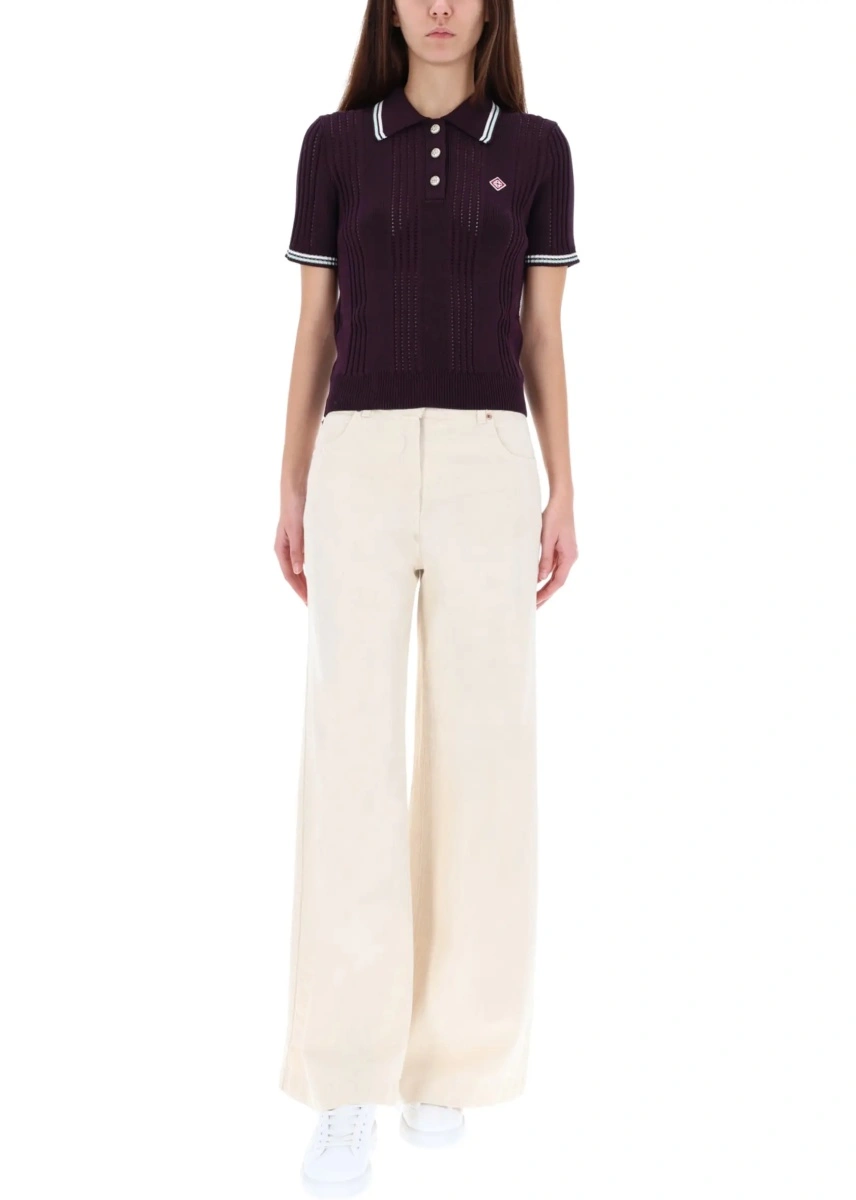 Tricou Polo Cotton Knit Polo Shirt - Img 2
