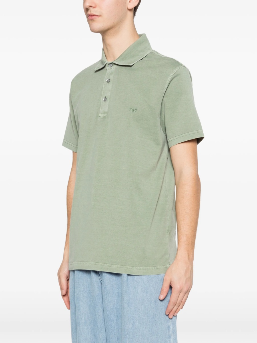 Tricou Polo Fay verde - Img 3