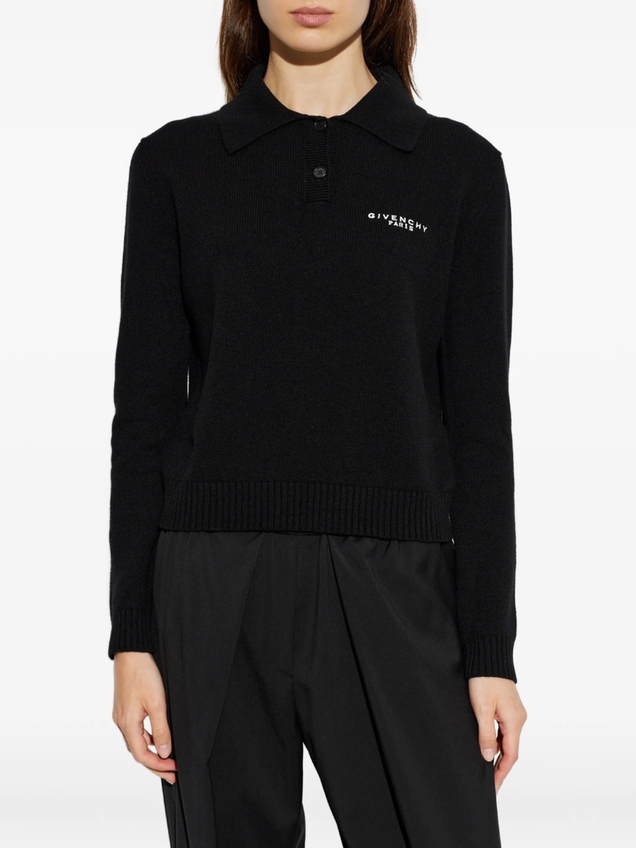 Tricou Polo Givenchy negru - Img 3