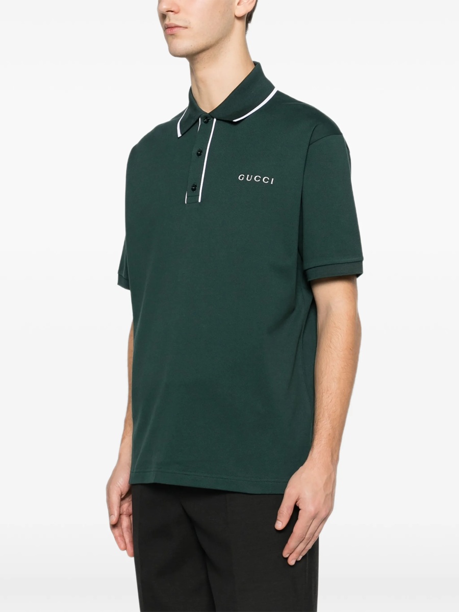 Tricou Polo Gucci verde - Img 3