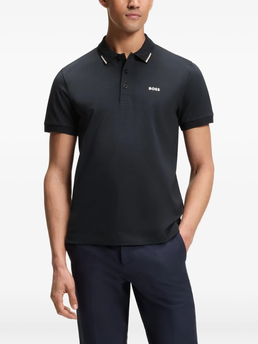 Tricou Polo Hugo Boss negru - Img 4