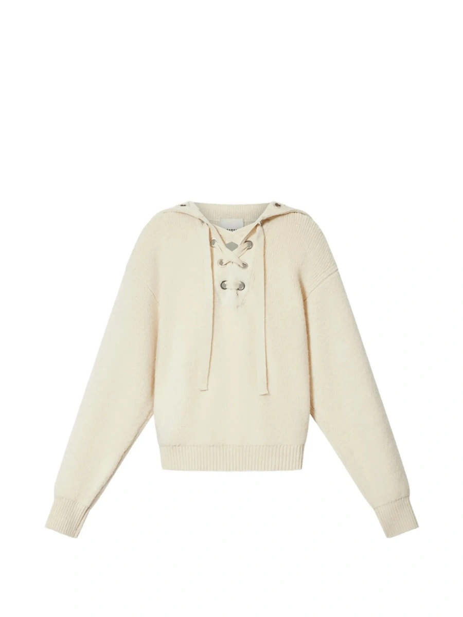 Tricou polo Isabel Marant alb - Img 9