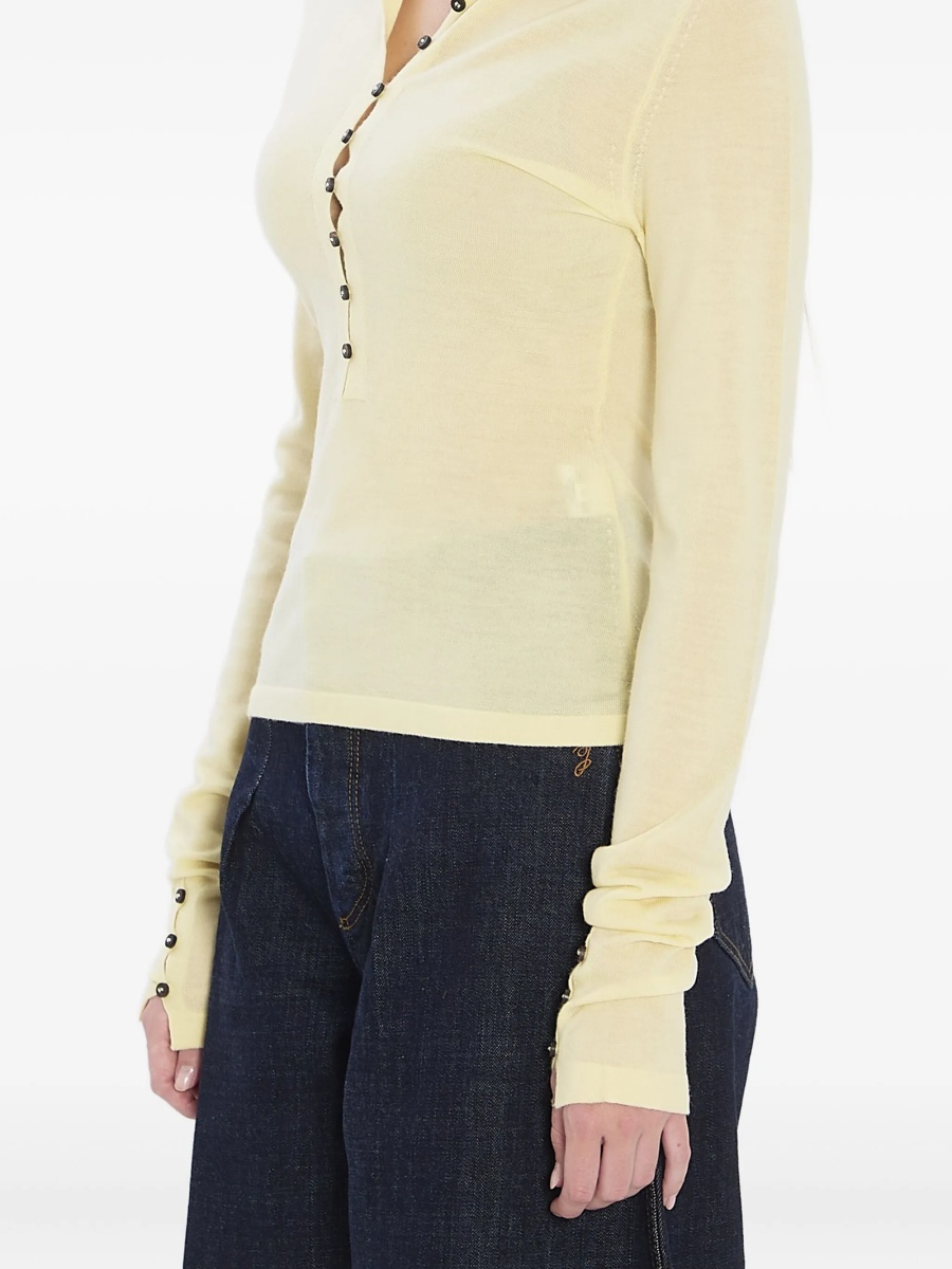 Tricou Polo JACQUEMUS galben - Img 2