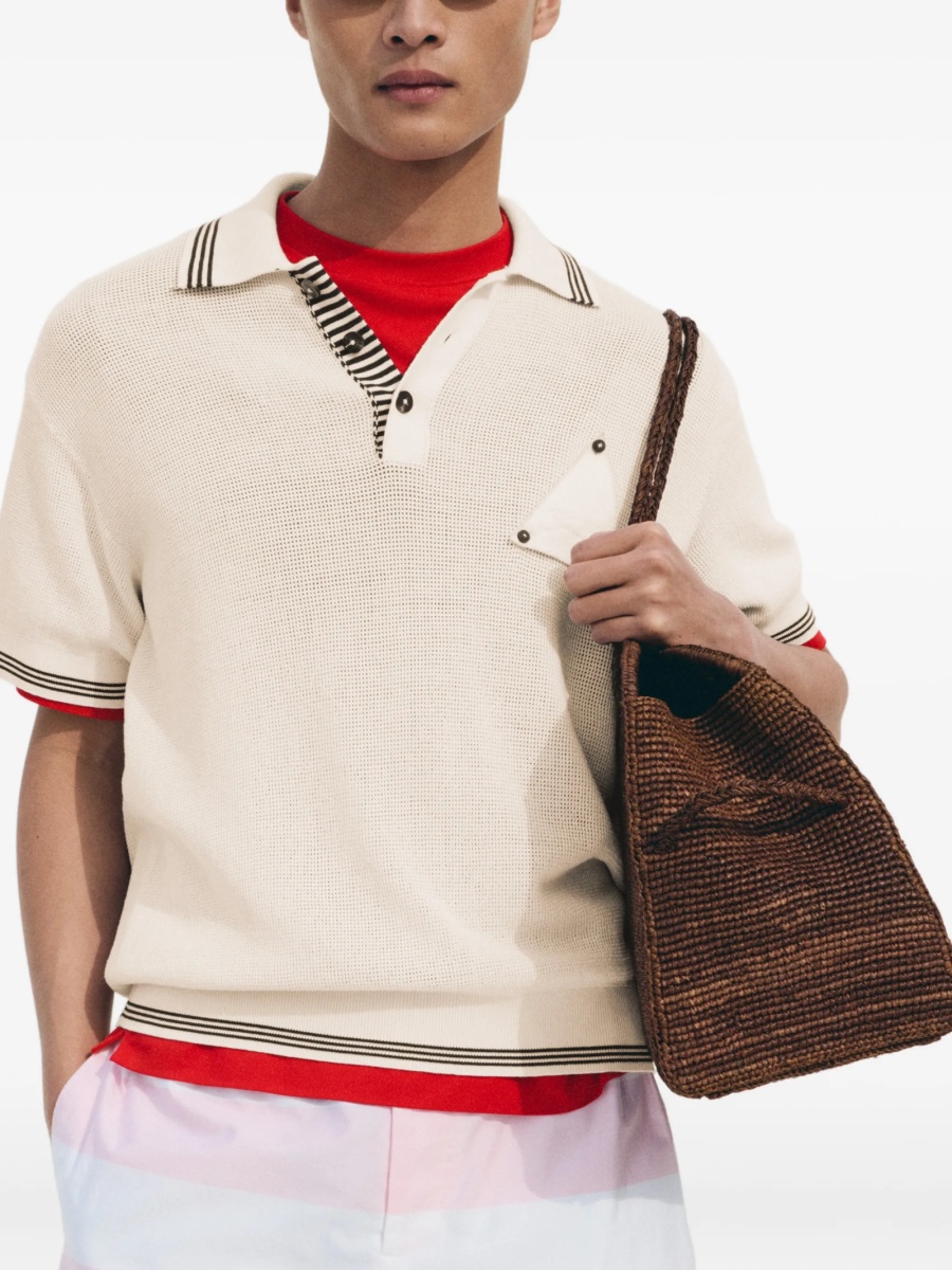 Tricou Polo JACQUEMUS neutru - Img 2