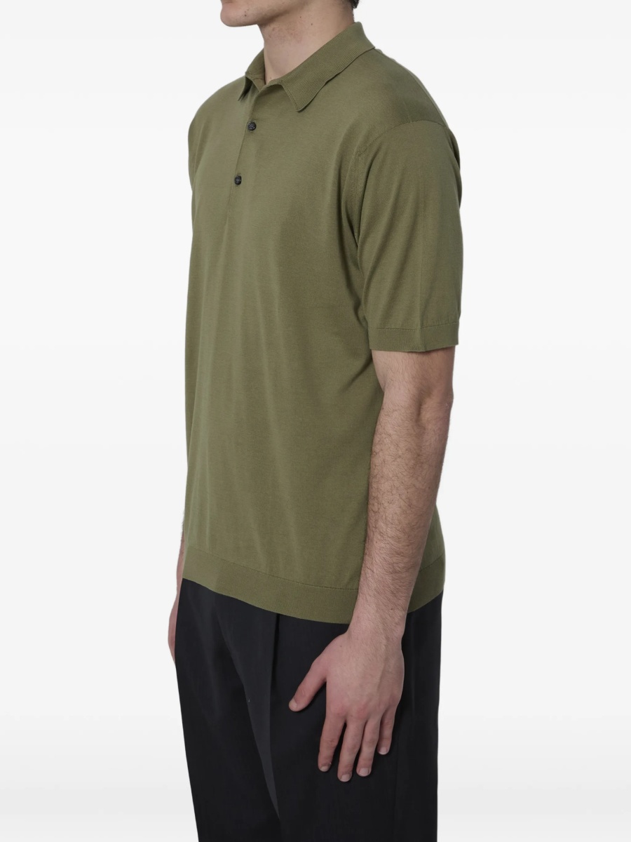 Tricou Polo John Smedley verde - Img 2