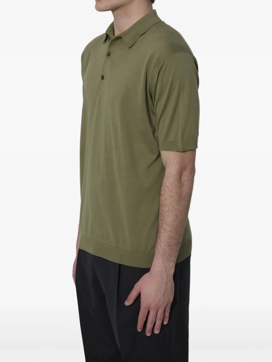 Tricou Polo John Smedley verde - Img 2